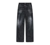 Jeans Loose - male - Dsquared2 - Wide Jeans - Black - L - Jeans L