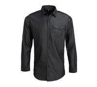Jeans Stitch Denim Long Sleeve Shirt 100% Cotton by Premier
