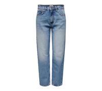 Jeans straight high waist woman Only Robyn Bleu 30x30