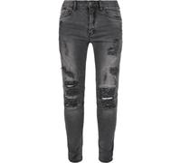 Cayler & Sons C&s Men's Jeans Paneled Denim Pants, Mens, Jeans, CS1144-01825-0152, Distressed Vintage Black, 28W / 30L