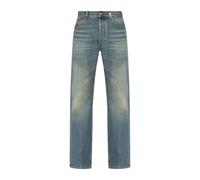 Jeans with logo - male - Alexander McQueen - Straight Fit Jeans - Blue - M - Jeans M
