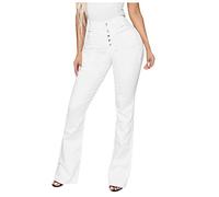 Jeans Women's Extra Long, Jeans Women's High Waist Stretch Loose Fit Denim Trousers Denim Look Women's Trousers Lightweight Casual Trousers Loose Sports Trousers Warm Women's Jeans Autumn Winter
