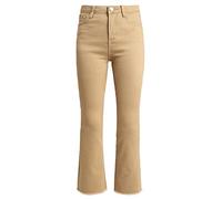 Jeans Women's Womens Casual Solid Color Low Waist Stretch Jeans Loose Jeans Women's Pants Straight Pants Womens Long Pants Jeans for Women UK Plus Size Jeans Women's 2024 (Khaki, XL)