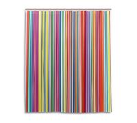 jeansame Shower Curtain Customizable Bath Bathroom Curtains Rainbow Striped Stripes 60 x 72 inch