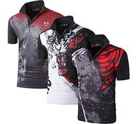 jeansian Boy's 3Pack Active Sport Short Sleeve Breathable Polo T-Shirt Tee Top LBS715_MixPackA_L