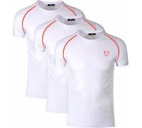 jeansian Men's Sport Short Sleeves Compression T-Shirt Tee LSL182 PackK M