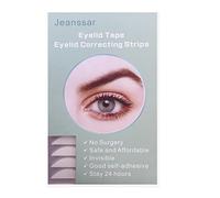 Jeanssar Eyelid Tapes,260Pcs 6MM Invisible Eyelid Strips, Instantly lifts loose Skin Around The Eyes Without Surgery, Eyelid Correcting Strips,Long-Lasting