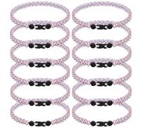 JEANUE 12Pack Baseball Necklaces for Boys, 18inches Braided Rope Tornado Titanium Sports Necklaces, Ideal for Baseball Team Gifts, Party Favors, Baseball Accessories Drip,Multi-Color, 18inch, Nylon