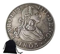 Jearls 1803 Great United Kingdom Old Coin - British Crown Victoria Queen Coins - Commemorative Nickel Coins - Carved Art Gift for Friends+KaiKBax gift Bag Favorite gift