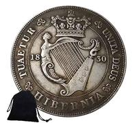 Jearls 1830 Great United Kingdom Old Coin - British Crown George IV Welsh Old Coins - Commemorative Nickel Coins - Carved Art for Friends+KaiKBax gift Bag Favorite gift