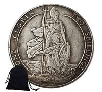Jearls 1905 Edward VII Florin - Great Britain UK Commemorative Coin - England Historical Favorite Gift