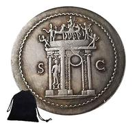 Jearls Discover Roman Coins Roman Empire Old Coin Funny Challenge Coins -Good Nickel Commemorative Old Coin-Carved Art for Friends+KaiKBax Bag Favorite gift