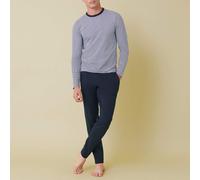 Jeason Long Sleeve Pyjamas navy blue + striped