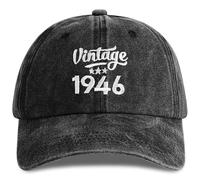 Jeasona 1946 Baseball Cap 80th Birthday Gifts for Men Dad Grandad