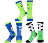 Jeasona 3 Pairs Football Socks Kids Size 3-5 Football Gifts for Boys 9-12 Boys Football Stocking Fillers Christmas