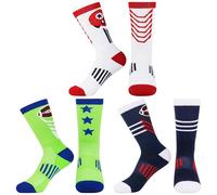 Jeasona 3 Pairs Rugby Socks Kids Size 3-5 Rugby Gifts for Boys 9-12 Presents for 8 Year Old Boys Secret Santa Gifts Accessories