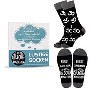 Jeasona 30th Birthday Socks Men's 43-46 30th Birthday Men Gift Funny 30th Birthday Men Gift Funny Gifts for 30th Birthday Man Gift Ideas 30th Birthday Man Funny, Multi-coloured-30