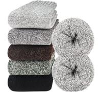 Jeasona 5 Pairs Thermal Socks for Women 6-8 Wool Warm Socks Thick Socks for Women Winter Christmas Stocking Stuffer for Mum Grandma