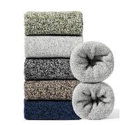 Jeasona 5 Pairs Thermal Socks for Women Size 6-8 Wool Warm Socks Thick Socks for Women Winter Thermal Christmas Stocking Stuffer for Mum Grandma