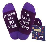Jeasona 70th Birthday Gifts for Women Socks 6-9 Present 70th Birthday Ideas for Women for Mum Unusual Gifts for Her