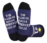Jeasona Brother Gifts Socks 9-11 Christmas Gifts for Brother Christmas Gifts Funny Gifts for Brothers Birthday Christmas Gifts for Brother Adult Birthday Presents for Brother Gift for Brother Funny