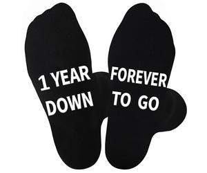 Jeasona First Year Socks 1st Wedding Anniversary Paper Gifts for Him