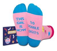 Jeasona Gifts for 10 Year Olds Girls Birthday Socks 10 Year Old Gifts for Girls Clothes Cool Presents for Happy 10th Birthday