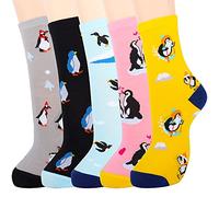 Jeasona Penguin Socks for Women 4-7 Penguin Gifts for Women Socks Cotton Cute Animals