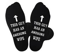 Jeasona To Husband Calf Socks Cotton Husband Gifts from Wife Birthday Funny Christmas Anniversary Valentine Gifts for Him Wedding Day