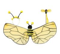 JEATHA Bee Costume Set Bumble Bee Party Wings Antenna Headband Wand Costume Accessories For Halloween Cosplay Party Type E-3 One Size