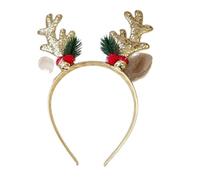 JEATHA Christmas Headbands, Santa Claus Reindeer Head Toppers Headwear Photo Booth Party Favors Type F One Size