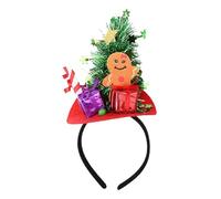 JEATHA Christmas Headbands, Santa Claus Reindeer Head Toppers Headwear Photo Booth Party Favors Type E One Size