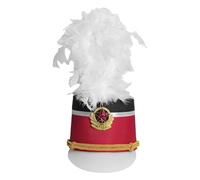 JEATHA Marching Band Hat Majorette Drum Major Toy Soldier Hats For Masquerade Themed Party Type G One Size