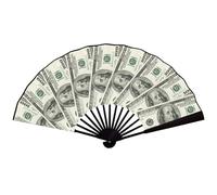 JeathFea Hand Fan, Fans for Line Dancing, Decorative Folding Fans, Money Stacks/Money Fan, for EDM Music Festival Club Event Party Dance Concert Wedding Saloon Cosplay
