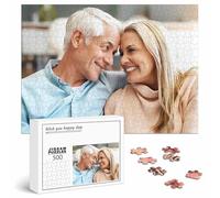 JeathFea Personalised Jigsaw Puzzle Custom Puzzle from Photo 300/500/1000/2000/3000 Pieces Custom Jigsaw Puzzle for Adult and Kids Family, Boredom Buster Activity, Personalised Gift