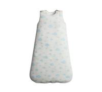 JEB TIFL Baby Sleeping Bag with Zip Closure - Easy Nappy Changes, Super Soft Cotton Sleeping Bags - Warm Sleep Sack for Newborns, Infants, and Toddlers (Light Blue Clouds)