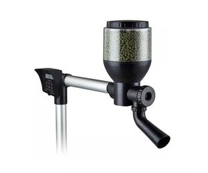 Jebao FD-85 Automatic Fish Feeder - Weatherproof Holiday Fish Feeder Dispenser for Garden Ponds with Koi Fish - 8 Litre Feeding Drum Pond Fish Feeder with LED Display Timer and Manual Fish Feeding