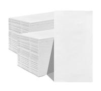 Jebblas 2 Ply Paper Hand Towel, White Napkins, Disposable Cloth Like Paper, Super Soft & Highly Absorbent Linen Feel Napkins, Perfect for Bathroom, Parties, Weddings, Dinners,100 Pack, 40x40 cm