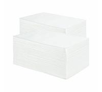 JEBBLAS Disposable Napkins, Luxury Paper Towel White Linen Feel Napkins, Cloth-Like Paper for Kitchen, Bathroom, Parties or Events, 40x40cm, 100 Pack