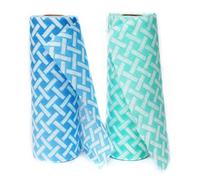 JEBBLAS Kitchen Rolls Disposable Cloth All Purpose Cloths on a Roll Cloth Roll Kitchen Cloth Dish Cloths Blue&Green