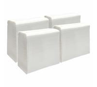 Jebblas Z Fold Tissue Paper, 1-Ply White Soft and Absorbent Paper Hand Towel, Perfect for Washroom, party, 22.5 x 22 CM, 800 Pcs, Total 4 Pack