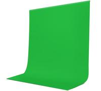 JEBUTU Green Screen, 1.8 x 2.8m Chromakey Greenscreen, Portable Collapsible Green Backdrop Washable Polyester Background for Photography Studio, Product Portrait, Zoom, Gaming (6 x 9ft)