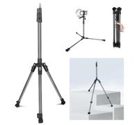 JEBUTU Photography Light Stand, 6.5ft/200cm Tripod Light Stand for Travel, Light Stand w 1/4" Srew, Reversible Portable Studio Light Tripod Stand for Camera, Flash Light, Strobe Light, Small Softbox