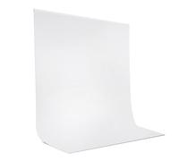 JEBUTU White Backdrop, 1.5x2m White Backdrop, Portable Collapsible Photography Background Washable Polyester Photo Background for Product Portrait, Photo Studio, Video Shooting (5x6.5ft)