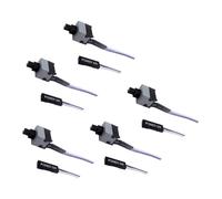 jebyltd 5pieces19.69in Computer Power Switcher Wire For PC Motherboards Case Restarts Control 2Pin Connectors PC Power OnOff Reset Button Cable