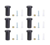 jebyltd 6pcs Practical Black Or Golden Wall Hooks Heavy Duty for Closet Kitchen Bathroom Simple Design Easy Installation Heavy Duty Hooks