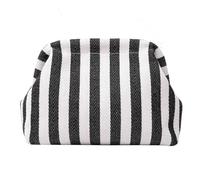 jebyltd Compact And Stylish Crochet Handbag For Women Knitted Dumpling Purse Fashionable Makeup Bag Cosmetic Pouches Soft Knit Clutch