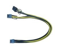 jebyltd CPU 8Pin To Double6+2Pin Power Cable Graphics Adapter Cord For Computer High Conductivity 18AWG Wire Replacement Graphics Card Power Cable