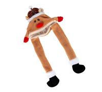 jebyltd Funny Plush Hat Lovely Deer Horn Hat Unisex Fashion Creative Christmas Hats Comfortable And Stylish Holiday Wear Inflatable Antlers