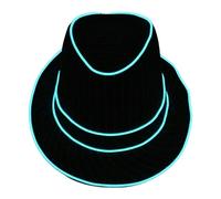 jebyltd LED Flashing Top Caps For Men Popular Glowing Club Hat Adult Stage Performances Theme Party Gentlement Headwear Novelty Hat